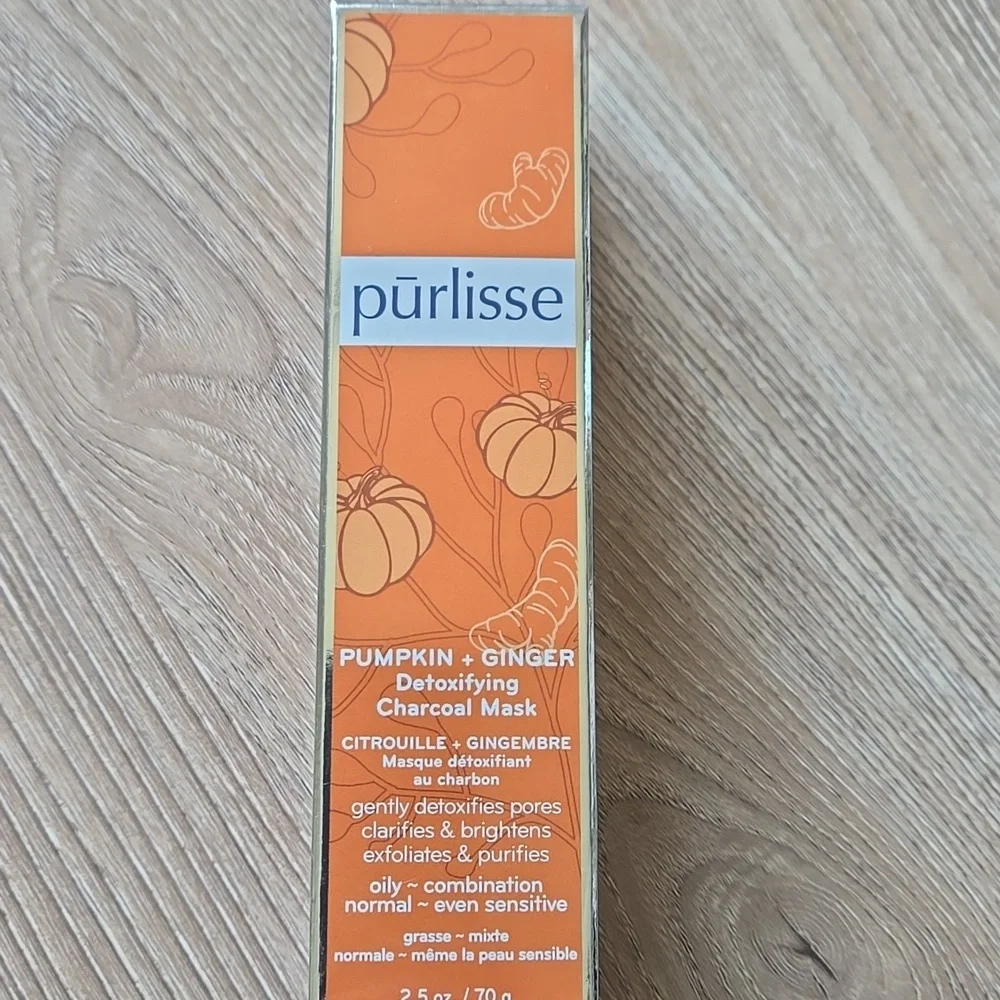PURLISSE PUMPKIN + GINGER DETOXIFYING CHARCOAL MASK 2.5 oz/70 g - Picture 2 of 2